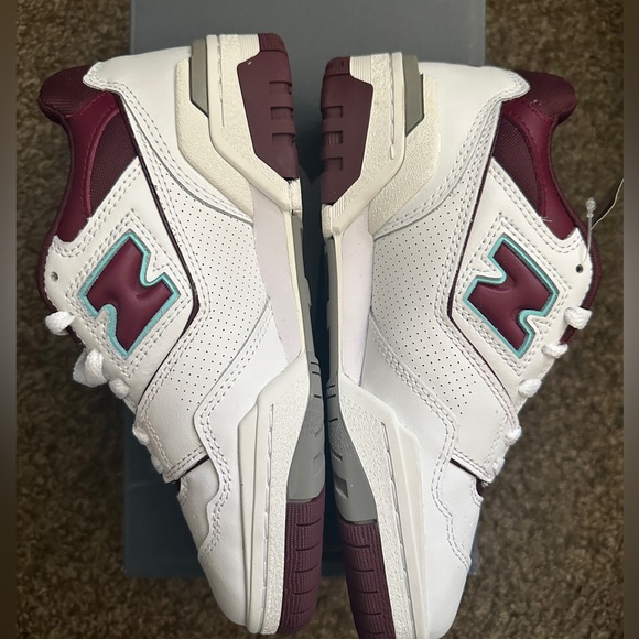 Size 5 - New Balance 550 Burgundy Turquoise - Picture 2 of 7